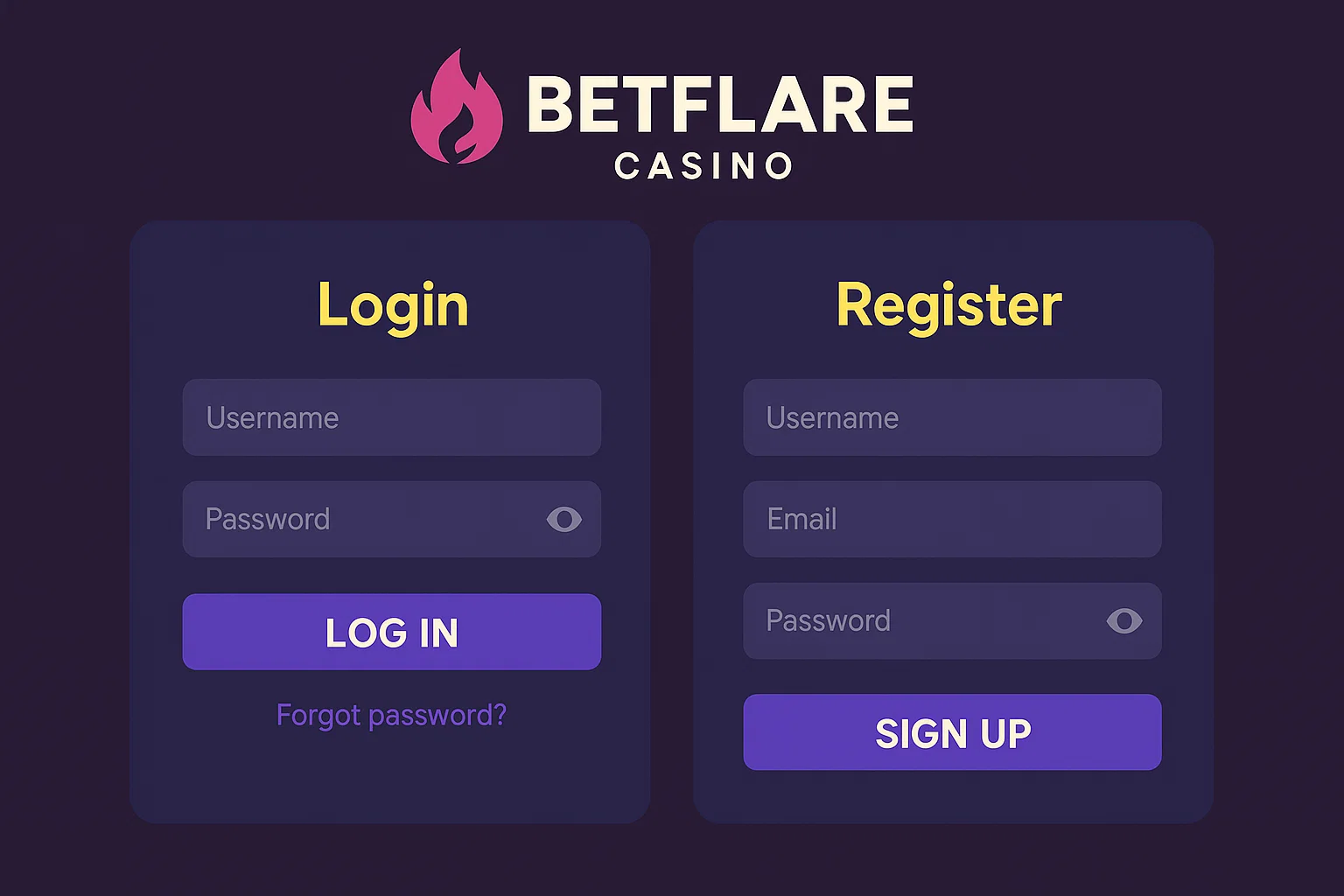 betflare login
